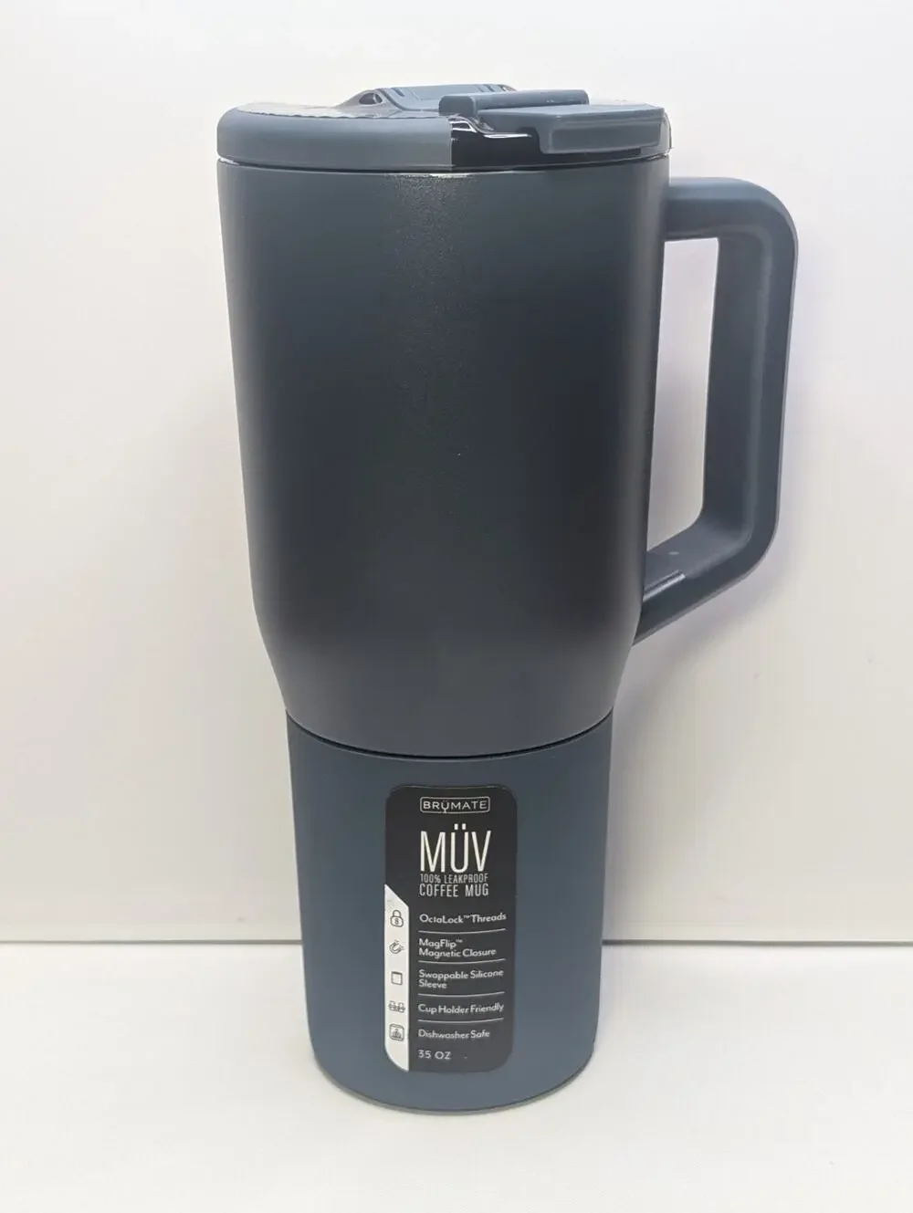BrüMate Müv 35 oz Leakproof Travel Coffee Mug Matte Navy New